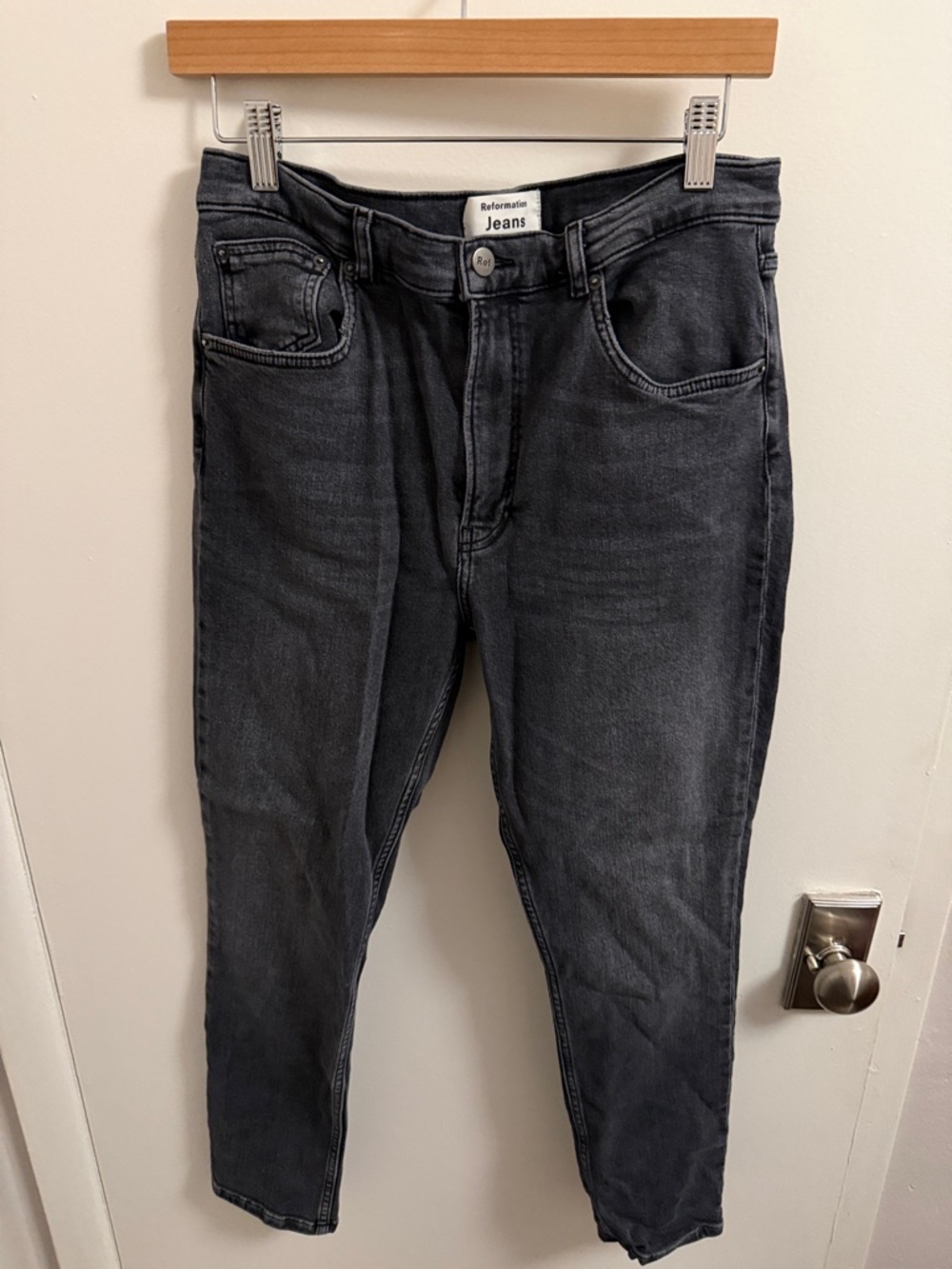 Reformation Women's Black Skinny Jeans